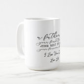 Herzliches Vater-Tribut-Skript-Design Kaffeetasse (Vorderseite Links)