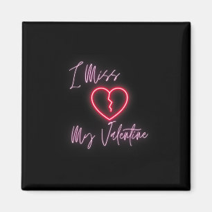 Herzliches Verlangen ich vermisse meinen Valentins Magnet