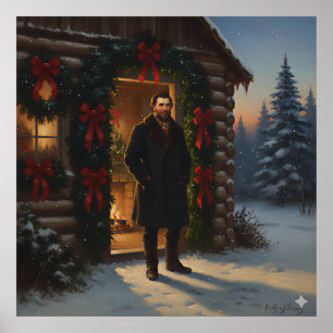 Herzliches Willkommen: Eastman Johnsons Weihnachts Poster