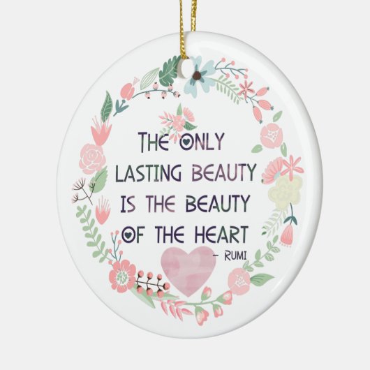 Herzlichkeit Keramikornament (Links)