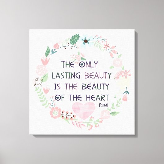 Herzlichkeit Leinwanddruck (Vorderseite)