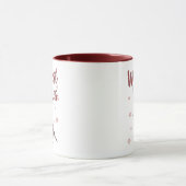 Herzlichste Grüße – Gemütlicher Wintervogel Tasse (Zentrum)