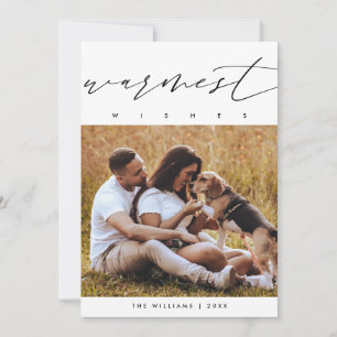 Herzlichste Grüße, Weihnachts-Familienfoto-Überlag Feiertagskarte