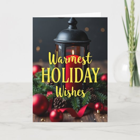 Herzlichste Weihnachtsgrüße Karte (Vorderseite)