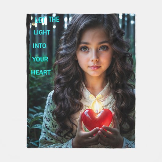 Herzlicht Fleecedecke (Vorderseite)
