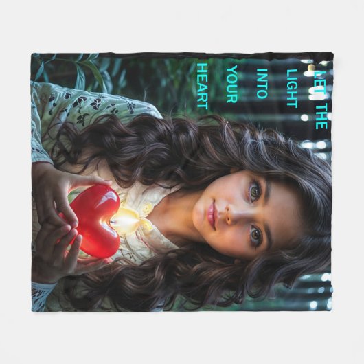 Herzlicht Fleecedecke (Vorderseite (Horizontal))