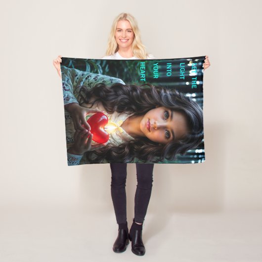 Herzlicht Fleecedecke (Beispiel)