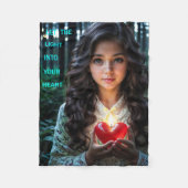 Herzlicht Fleecedecke (Vorderseite)