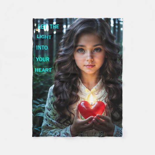 Herzlicht Fleecedecke (Vorderseite)