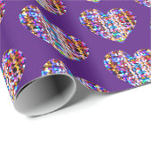 Herzlichter Geschenkpapier (Rolleneckpunkt)