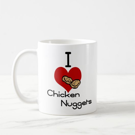 HerzLiebe I Huhnnuggets Kaffeetasse (Links)