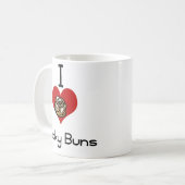 HerzLiebe I klebrige Brötchen Kaffeetasse (Vorderseite Links)