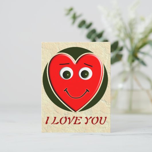 HERZLIEBE TYP POSTKARTE (Stehend Vorderseite)