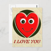HERZLIEBE TYP POSTKARTE (Vorne/Hinten)