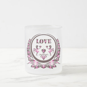 Herzliebhaber-Glas-Tasse Mattglastasse