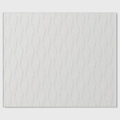 Herzlink zum White Lilac Wedding Wrapping Paper Geschenkpapier (Flach)