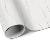Herzlink zum White Lilac Wedding Wrapping Paper Geschenkpapier (Rolleneckpunkt)