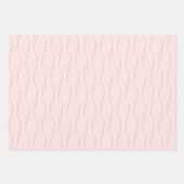 Herzlink zur Misty Rose Wedding Verlobung Geschenkpapier Set (Vorderseite)