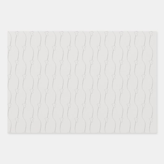 Herzlink zur White Lilac Wedding Verlobung Geschenkpapier Set (Vorderseite)