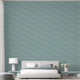 Herzlinks, Light Gray auf Summer Green Tapete
