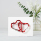 Herzlinks Postkarte (Stehend Vorderseite)