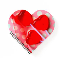 Herzlollipops auf Polka-Punkten