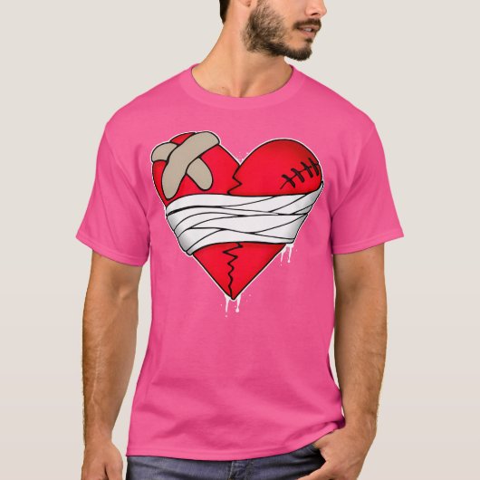 Herzloses Shirt Herzerbrochenes Shirt Keine Liebe (Vorderseite)