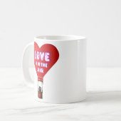 Herzluftballon Liebe Kaffeetasse (Vorderseite Links)