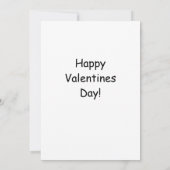 Herzmagen - Valentintagskarte (flach) Einladung (Rückseite)