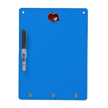 Herzmagic Blue Dry Erase Board Vertikal