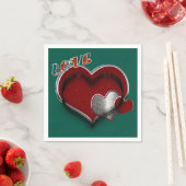 Herzmagic Dark Green Napkin Standard Cocktail Serviette (Beispiel)