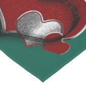 Herzmagic Green Table Runner Haushaltswäsche Großer Tischläufer (Ecke)