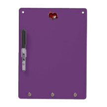 Herzmagic Lila Dry Erase Board Vertikal