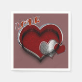 Herzmagic Rust Napkin Standard Cocktail Serviette (Vorderseite)