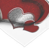 Herzmagic White Table Runner Haushaltswäsche Großer Tischläufer (Ecke)