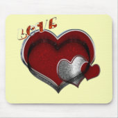 Herzmagic Yellow Mouse Pad Mousepad (Vorne)