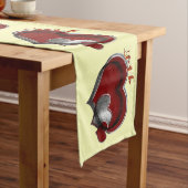 Herzmagie Gelbe Tischleine Großer Tischläufer (Beispiel)