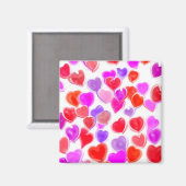 Herzmagnet Magnet (Vorderseite/Rückseite)