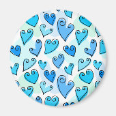 Herzmagnet von Fun Blue Valentine Magnet (Vorne)