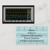 Herzmonitor-Visitenkarten Visitenkarte (Vorne/Hinten)