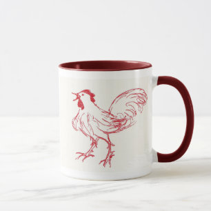 Herzmuschel-Gekritzel tun an der Dämmerung Tasse