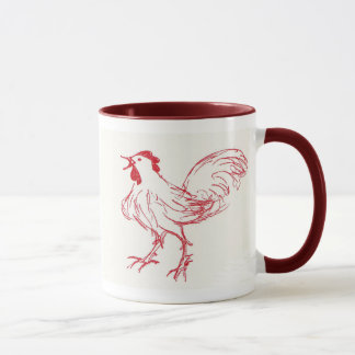 Herzmuschel-Gekritzel tun an der Dämmerung Tasse