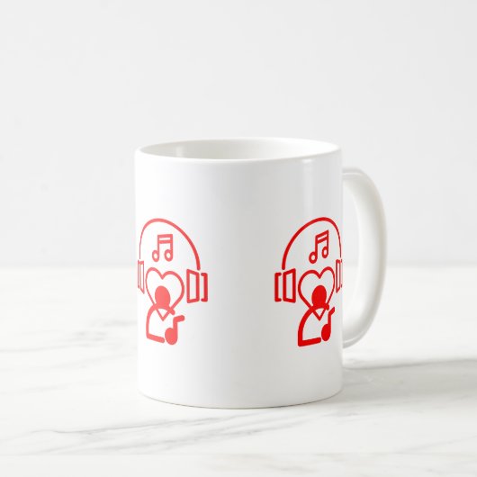 Herzmusik Kaffeetasse (VorderseiteRechts)