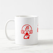 Herzmusik Kaffeetasse (Links)