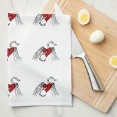 Herzmusik Küchentuch (Viertel Falte)