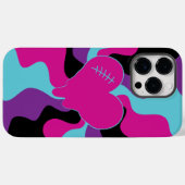 Herzmuskel - rosa, Lila, blau und schwarz Case-Mate iPhone Hülle (Rückseite (Horizontal))