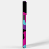 Herzmuskel - rosa, Lila, blau und schwarz Case-Mate iPhone Hülle (Rückseite / Rechts)