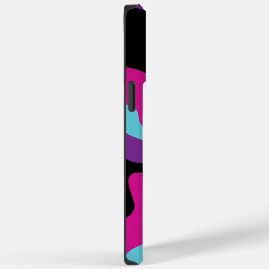 Herzmuskel - rosa, Lila, blau und schwarz Case-Mate iPhone Hülle (Rückseite / Rechts)