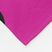 Herzmuskel - rosa, Lila, blau und schwarz Fleecedecke (Ecke)