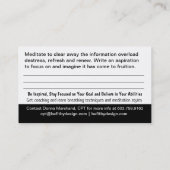 Herzmuskelkarte Visitenkarte (Rückseite)